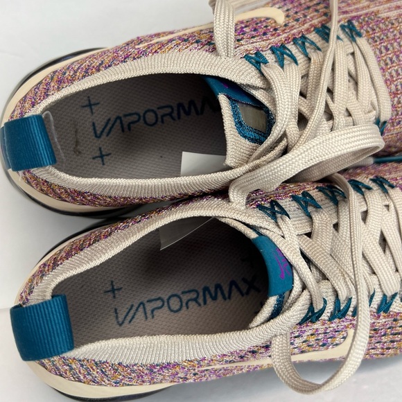 Nike Air Vapormax Flyknit 3 FK-3 Desert Sand/Vivid Purp Women’s Sz 7M AJ6910-007 - Picture 13 of 16